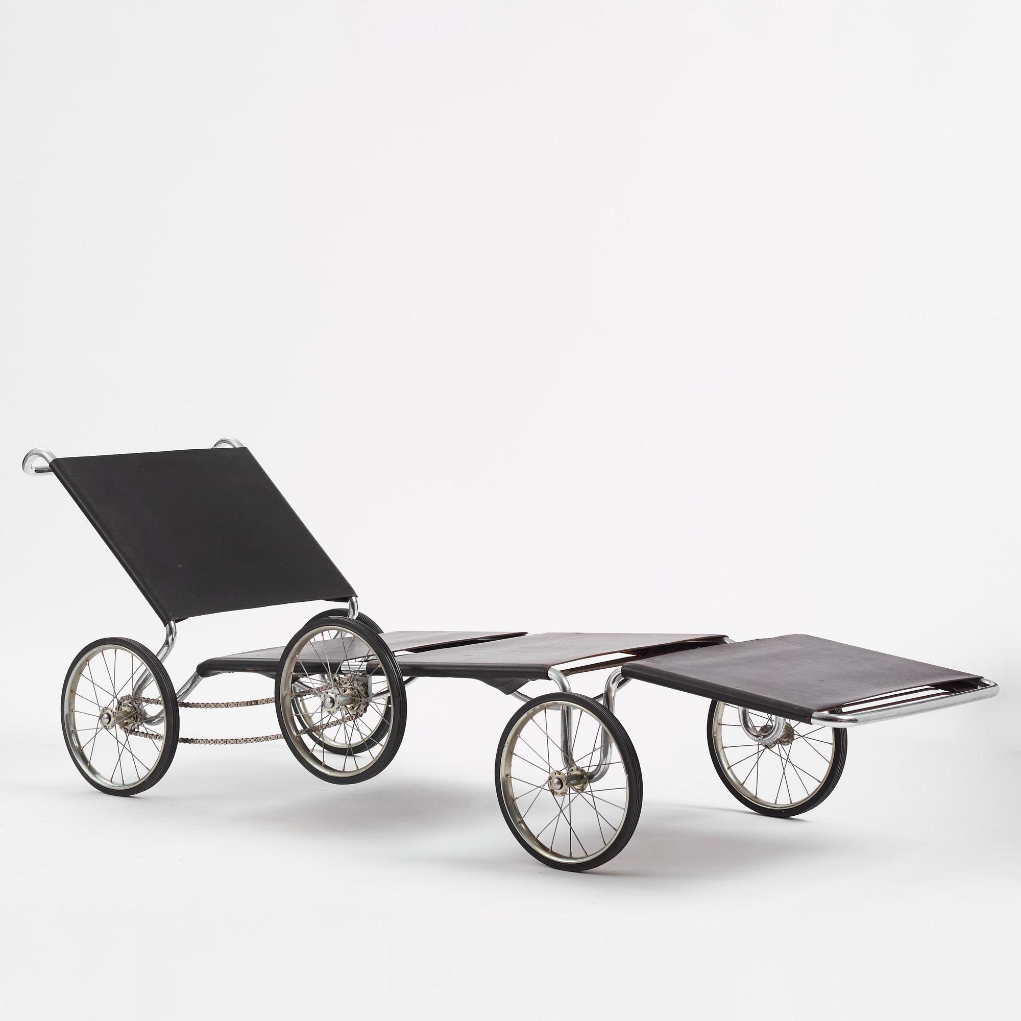 Marcel Breuer, liggfåtölj, modell "F41", Tecta, Tyskland, efter 1984.