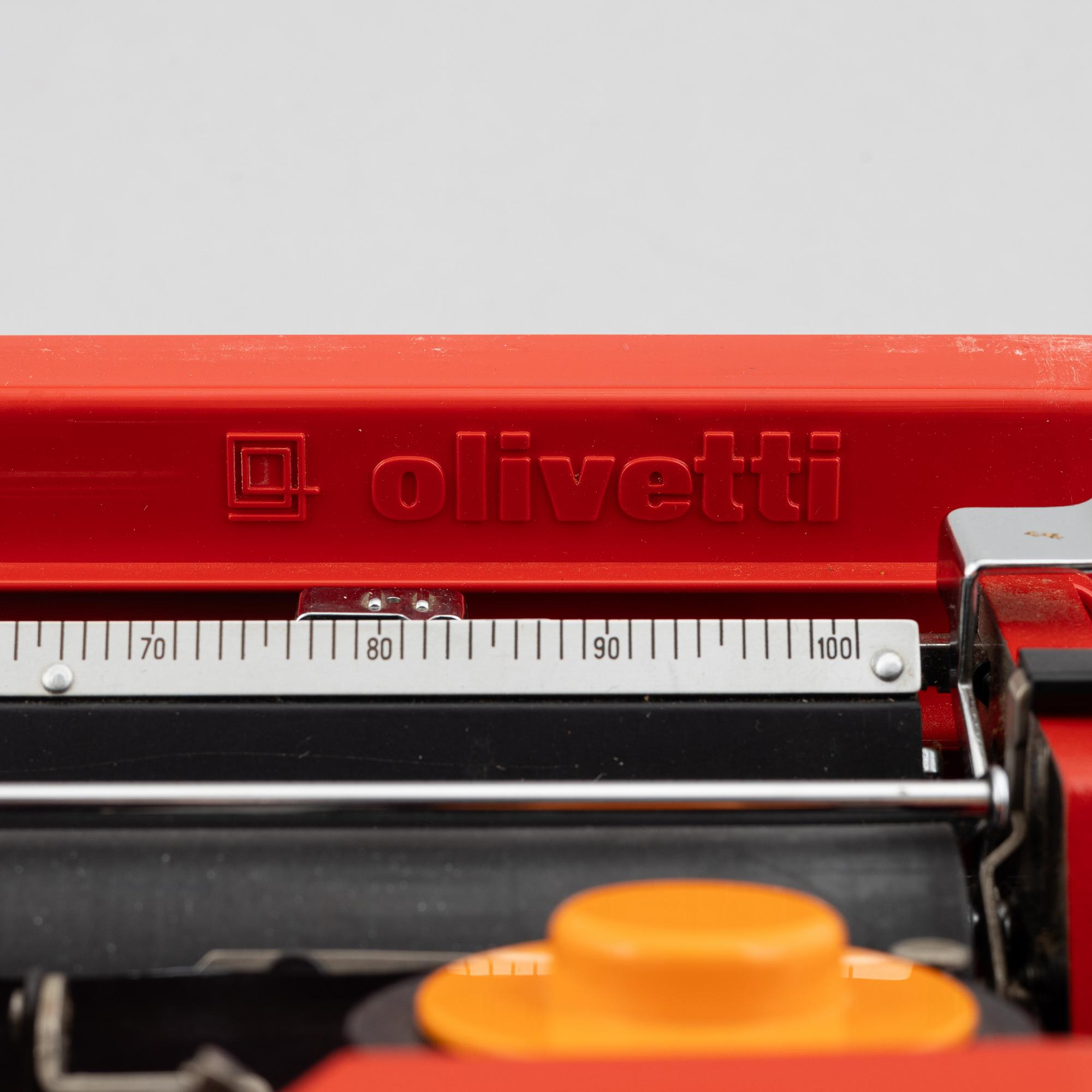 Ettore Sottsass, typewriter, "Valentine", Olivetti, Italy.