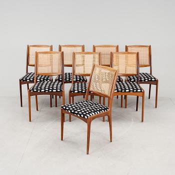 MATSALSGRUPP 9 delar, teak, 1900-talets mitt.