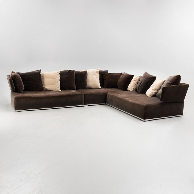 Antonio Citterio, A three piece modular 'ACCollection' sofa, B&B Italia Maxalto.