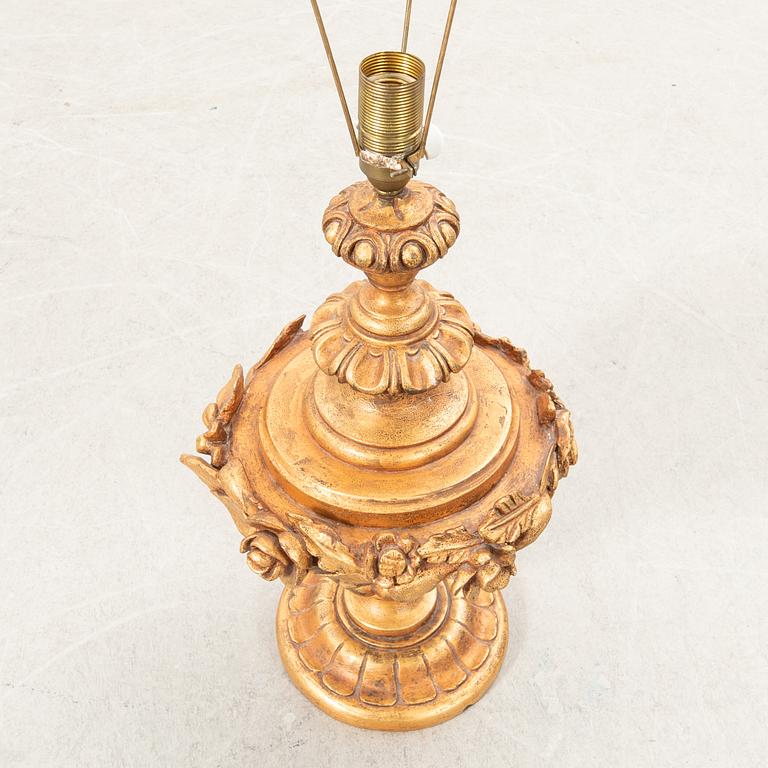 Table lamp, Baroque style, Italy, 20th century.