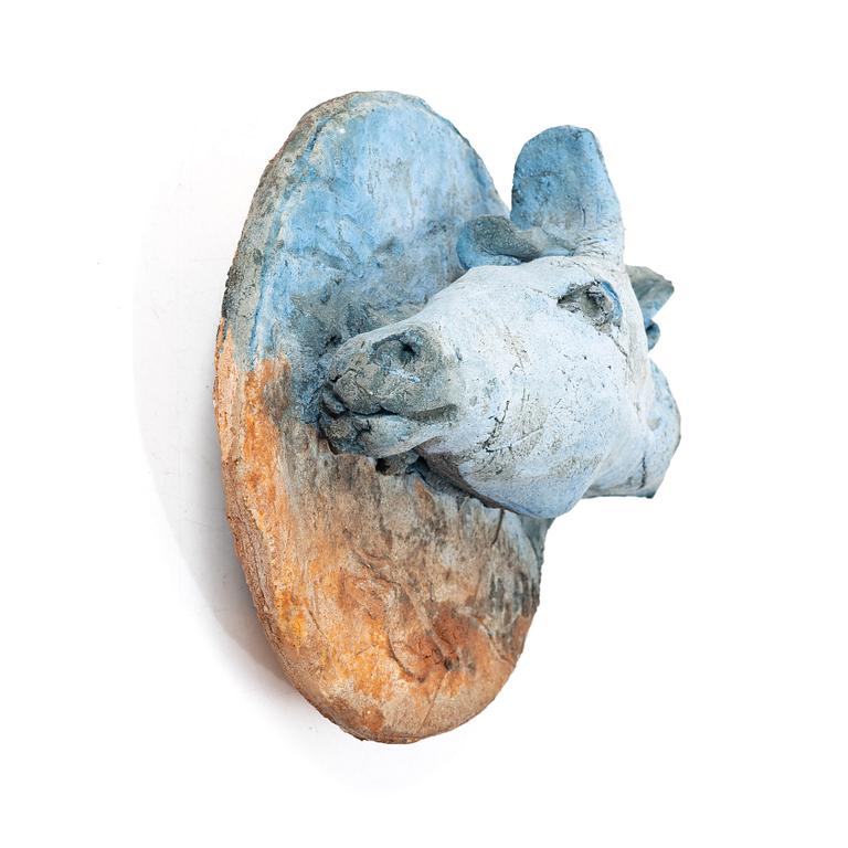 Henrik Allert, Sculpture/wall relief, stoneware, signed.