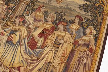 Gobeläng, omkring år 1900, ca 170 x 225 cm.