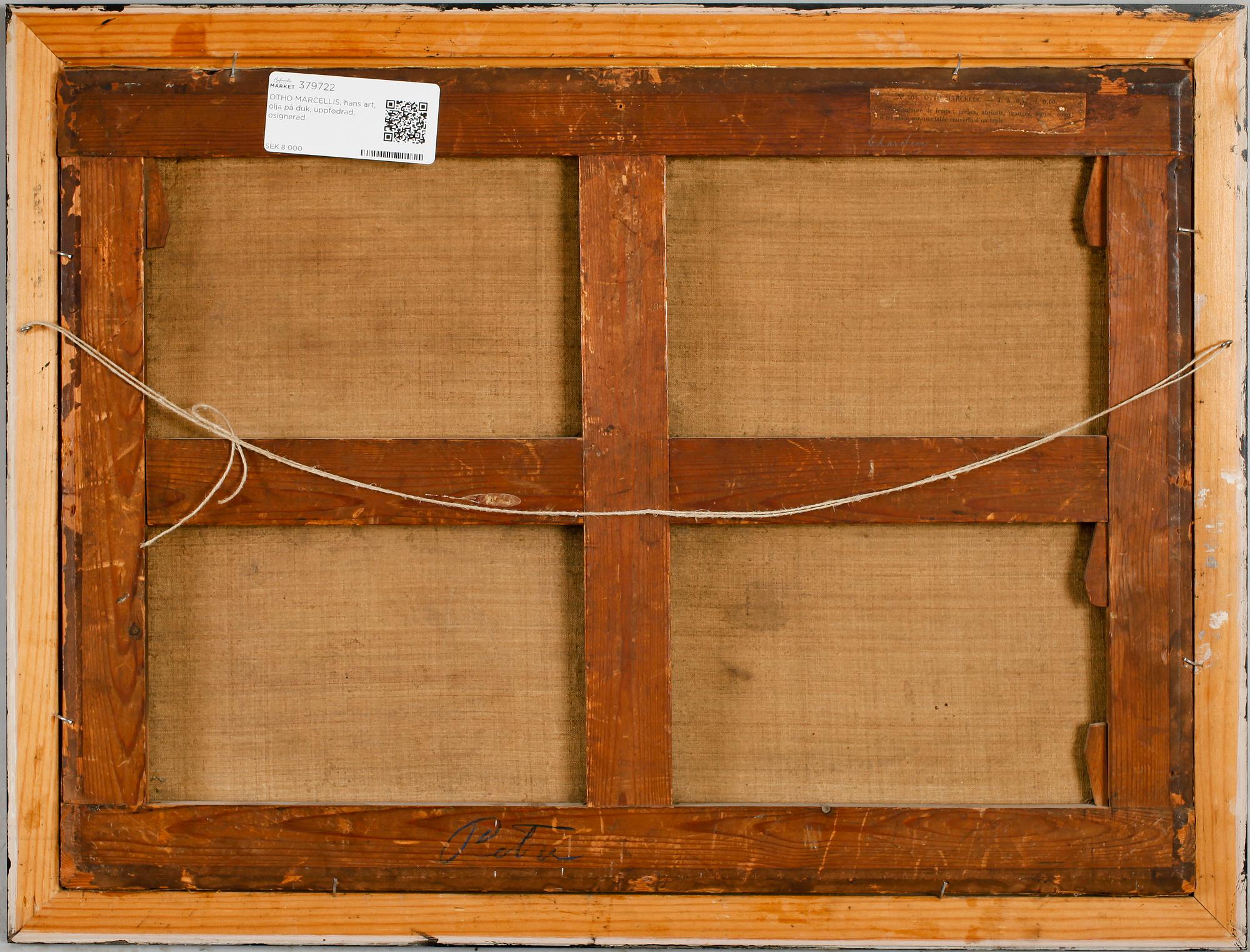 OTHO MARCELLIS, hans art, olja på duk, uppfodrad, 1700-/1800-tal.