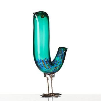 Alessandro Pianon, a "Pulcino" glass sculpture of a bird, Vetreria Vistosi, Italy, 1960s.