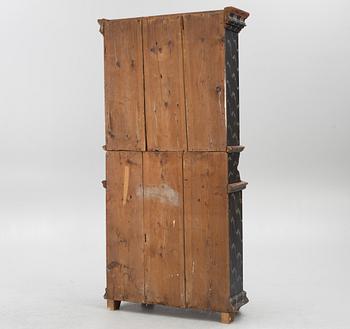 Skänkskåp, allmoge, Järvsö, Hälsingland, märkt 1817.