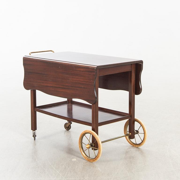 A mid 20th century tea trolly for Georg Kofoeds furniture, Denmark.