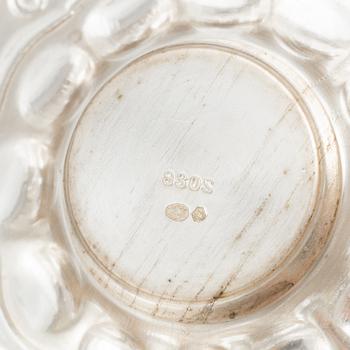 A Rococo style silver sugar caster, Swedish import marks, 20th Century.