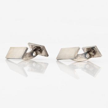 Wiwen Nilsson, a pair of cufflinks, sterling silver, Lund 1957.
