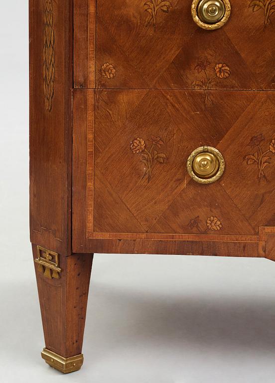 A Gustavian commode by J Hultsten (master in Stockholm 1773-1794).