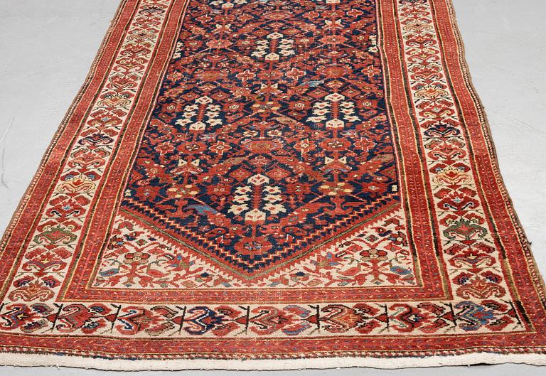 A runner, antique, Malajir, ca 510 x 147 cm.