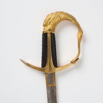 A Swedish Naval Officer's sabre of Honour, given by crown prince Carl Johan around 1815.