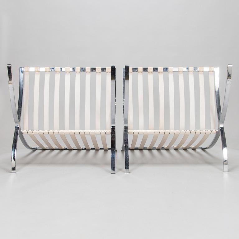 Ludwig Mies van der Rohe, nojatuolipari, "Barcelona" Knoll 1965.