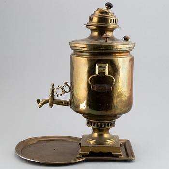 A brass samovar, Russia, ca 1900's.