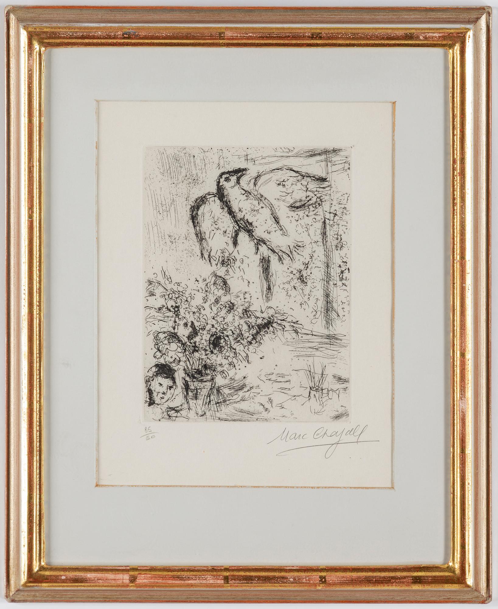 MARC CHAGALL, etsning, signerad och numrerad 35/50.