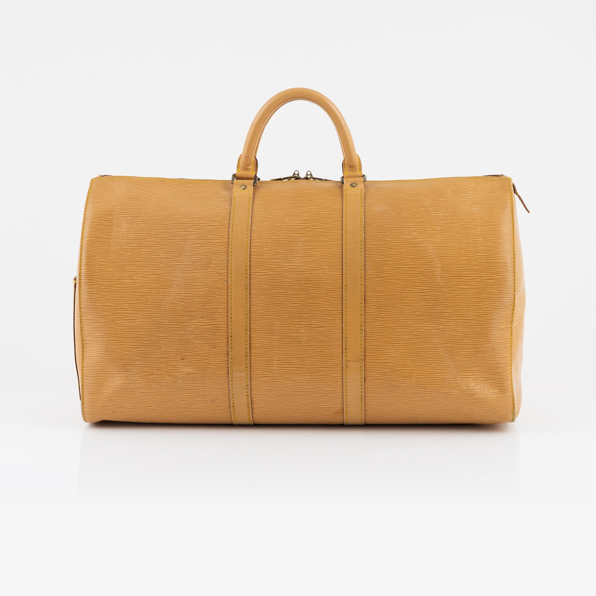 Louis Vuitton, weekendbag "Keepall Epi 50", 1988.