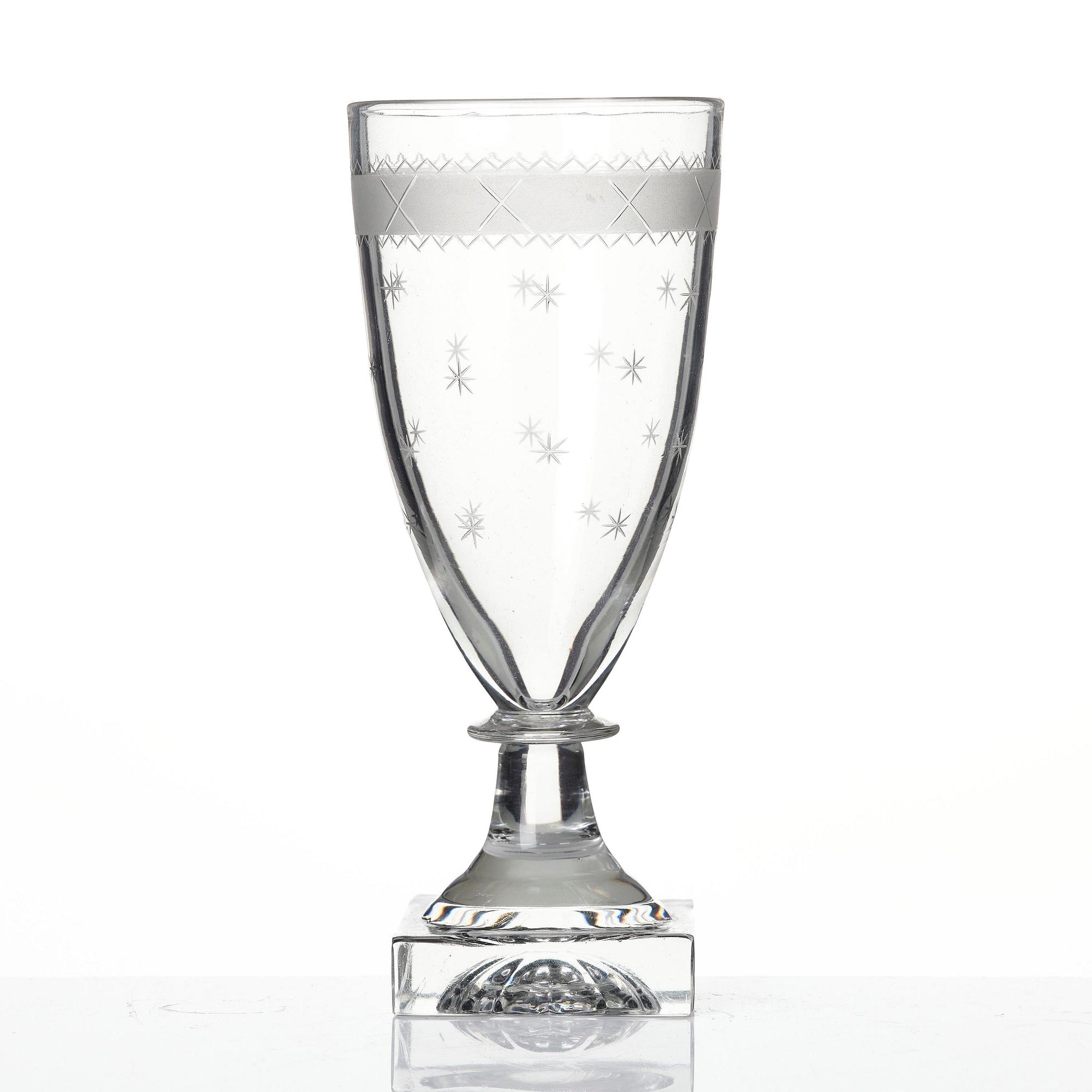 Champagne flutes, twelve pieces, Sweden circa 1800, Late Gustavian.