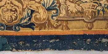 A tapestry, "Verdure", tapestry weave, ca 312-318 x 302-307 cm, Aubusson around 1700-first half of the 18th century.