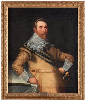 209. Cornelius Arendtz Tillskriven, "Konung Gustaf II Adolf" (1594-1632).