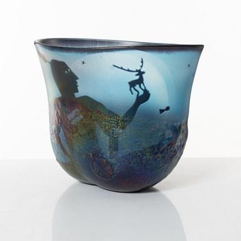 Bertil Vallien, a vase, Kosta.