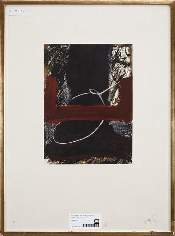 ANTONI TAPIES. Litografi. Sign o numr K.