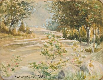 FERDINAND STOOPENDAAL, akvarell, signerad och daterad Stockholm 1890.