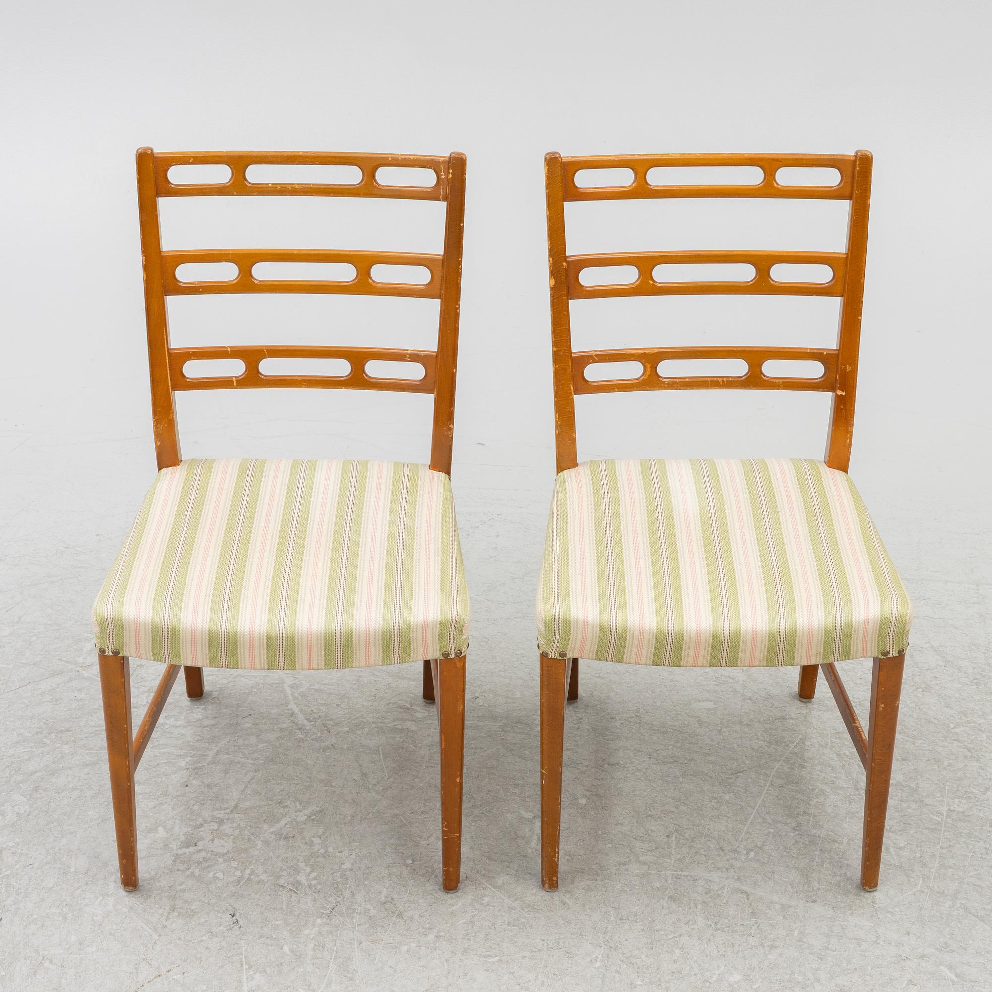 David Rosén, stolar, 6 st, "Futura", Nordiska Kompaniet, 1950-tal.