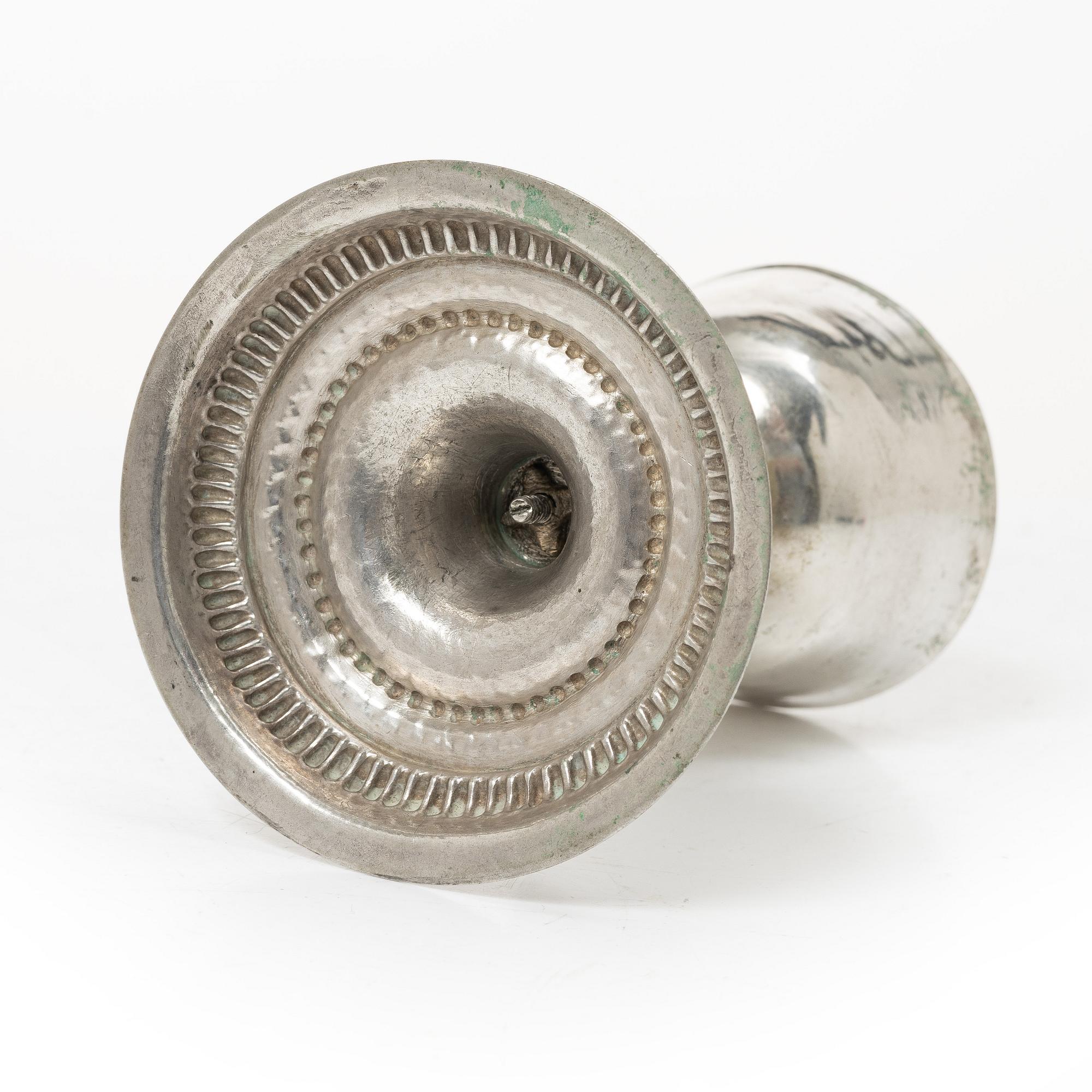 An 18th century Northern Europe parcel-gilt silver chalice, unmarked.
