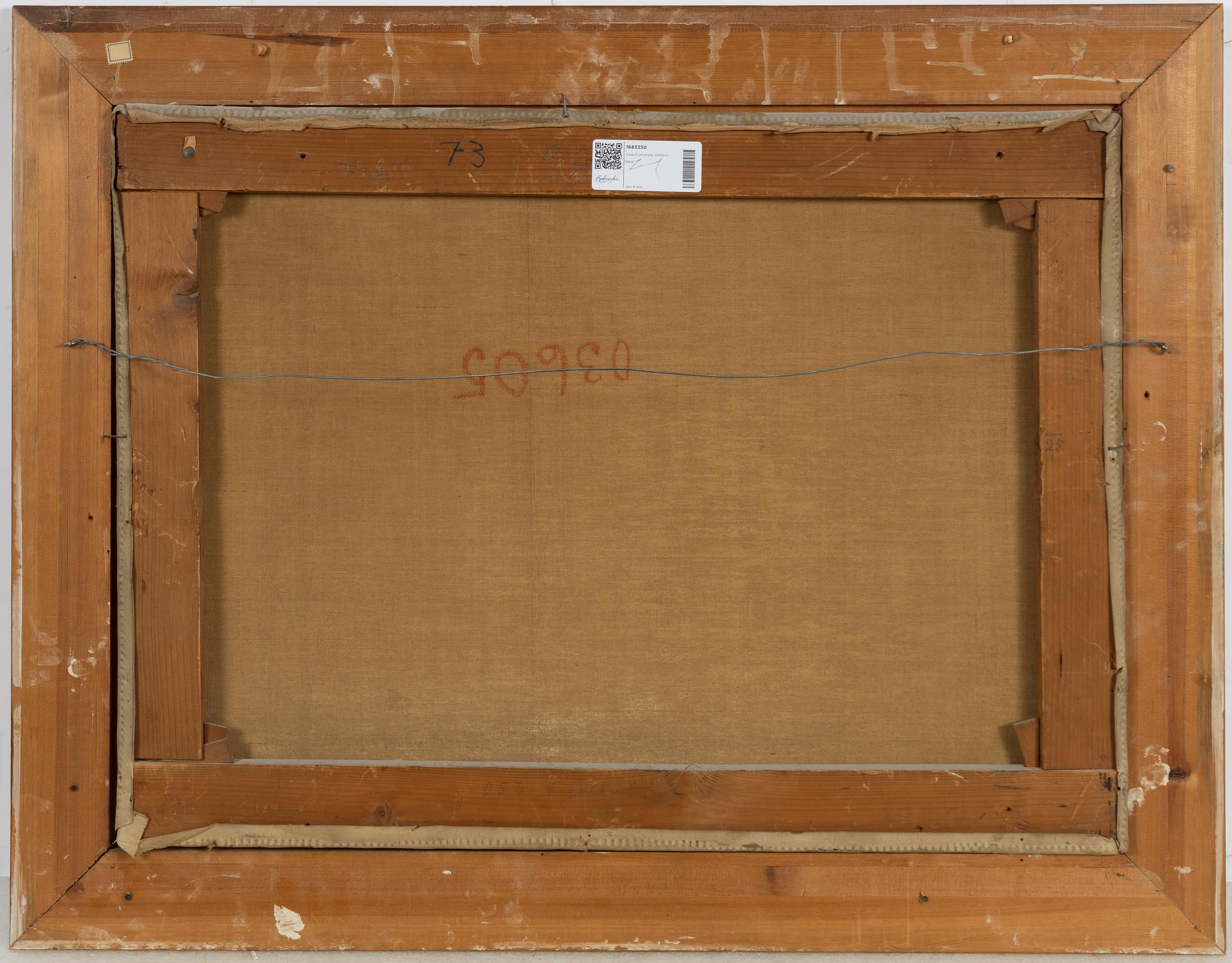 August Jernberg, Still life with a hare, birds, fruits, and bottles.