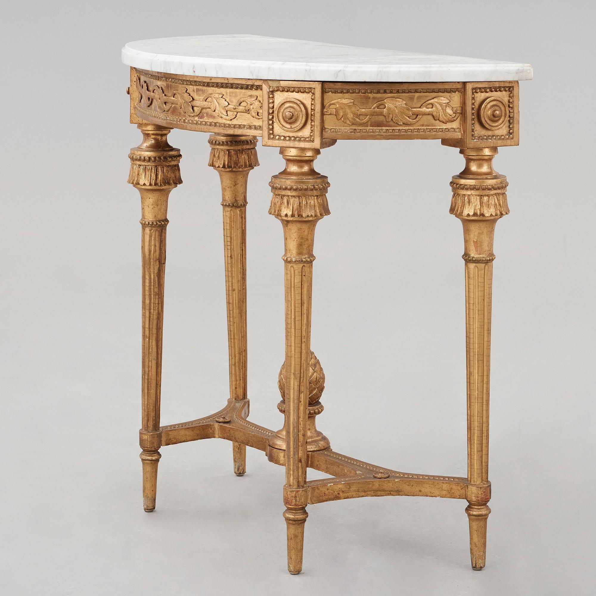 KONSOLBORD. Stockholmsarbete 1700-talets slut, Gustavianskt.
