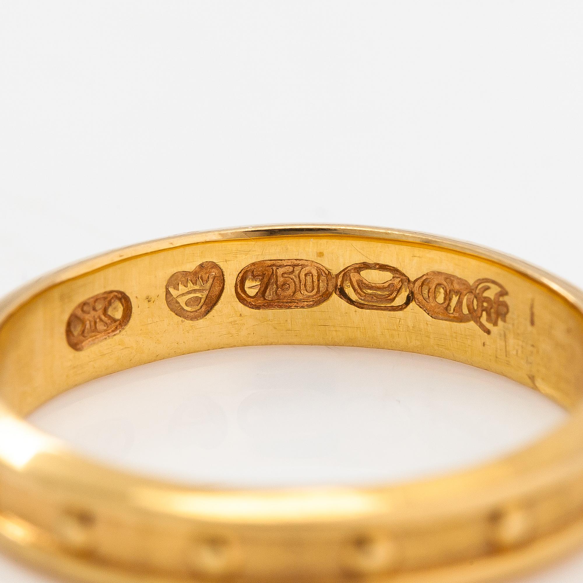 Two Kalevala Koru rings. Kalevala Koru, Helsinki 1967.