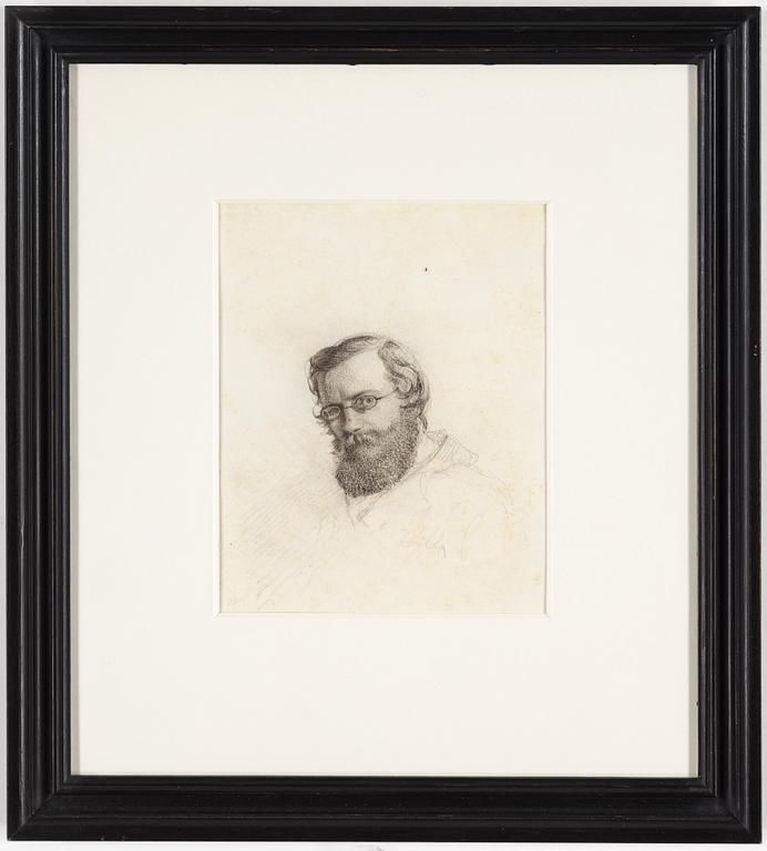 FREDRIK WILHELM SCHOLANDER, charcoal on paper laid down on paper, unsigned.