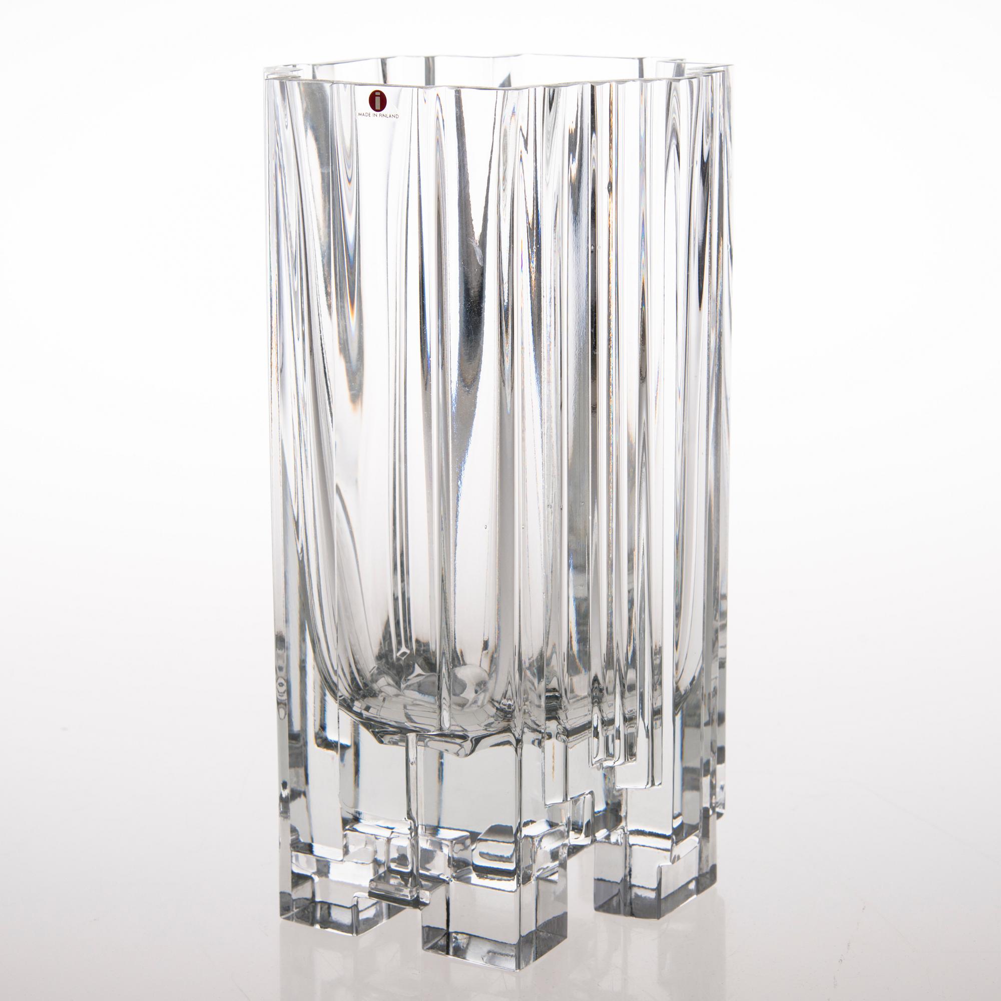 TAPIO WIRKKALA, An 'Arcadia' glass vase, signed Tapio Wirkkala