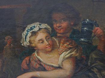 VERHEYEN, JAN HENDRIK. Olja på uppklistrad duk, sign.