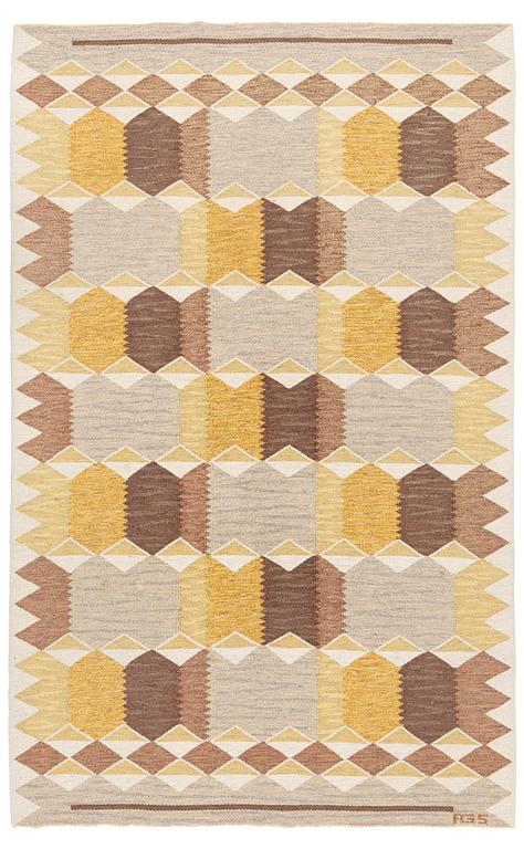 Anna-Greta Sjöqvist, a carpet, tapestry weave, ca 250 x 157 cm, signed AG S.