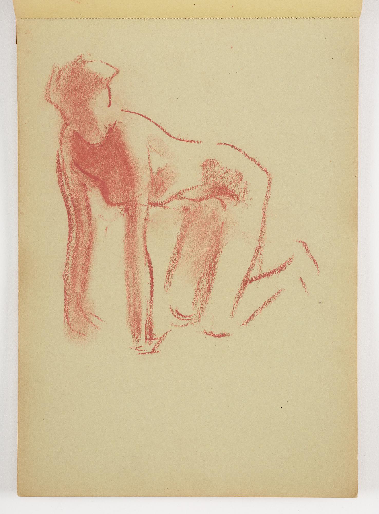 Lotte Laserstein, 3 skissblock med teckningar.