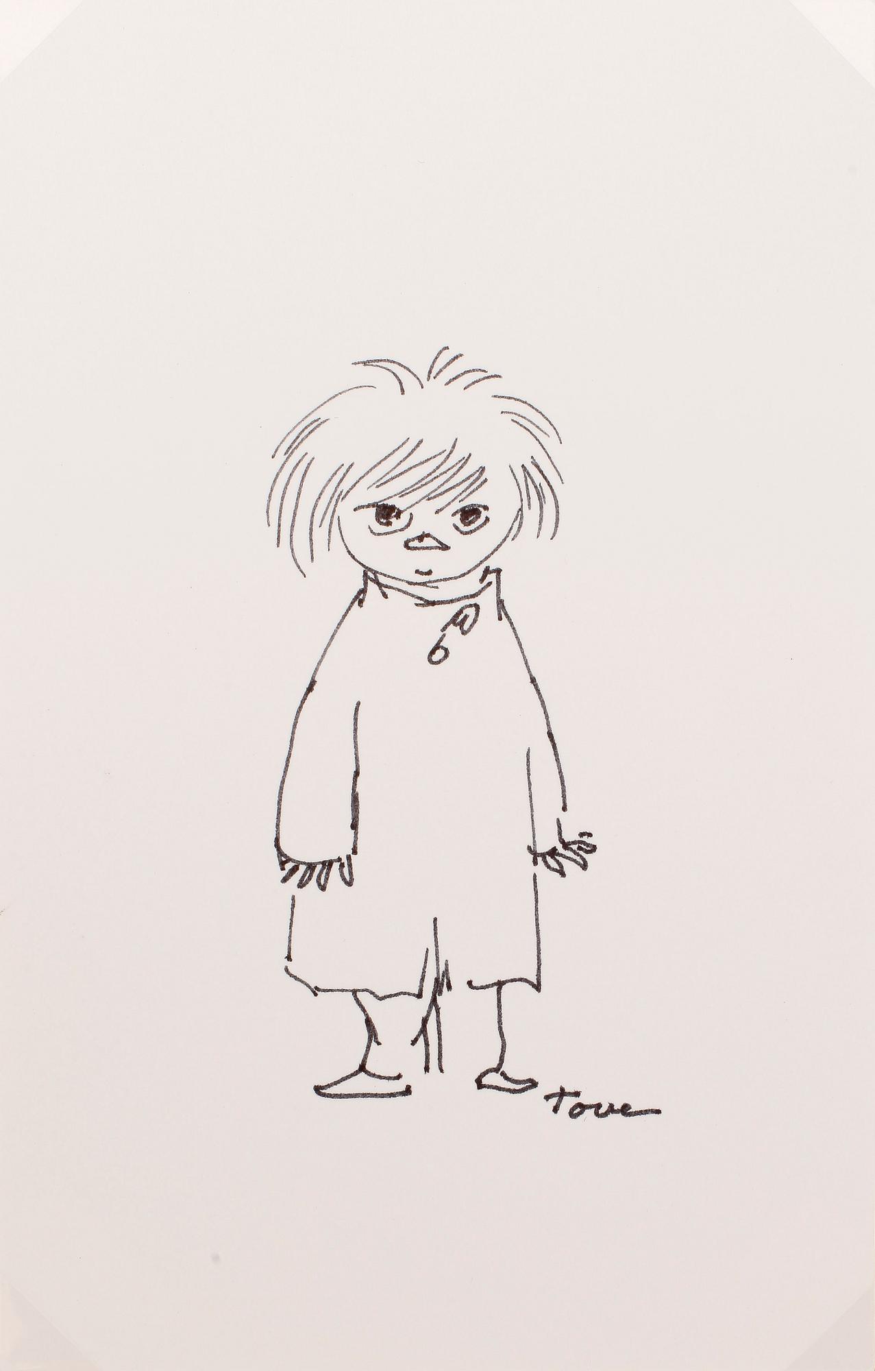 TOVE JANSSON, 4 tuschteckningar, sign Tove.