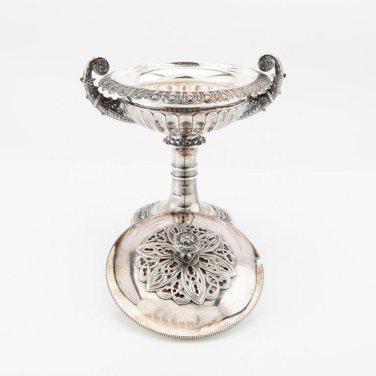Gustaf Möllenborg, sockerskål silver Stockholm 1836.