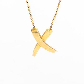 Tiffany & Co, Paloma Picasso, kaulakoru, "X Kiss", 18K kultaa.