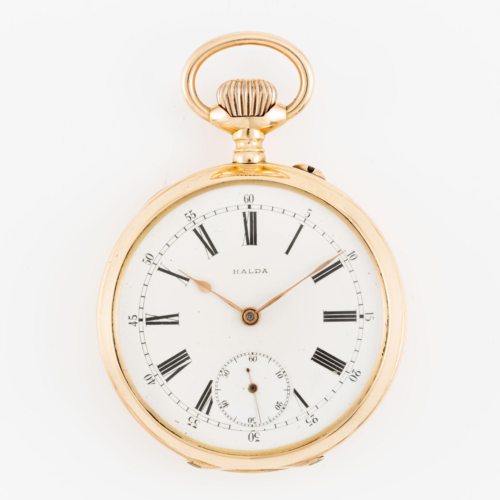 Halda, pocket watch, 49.5 mm.