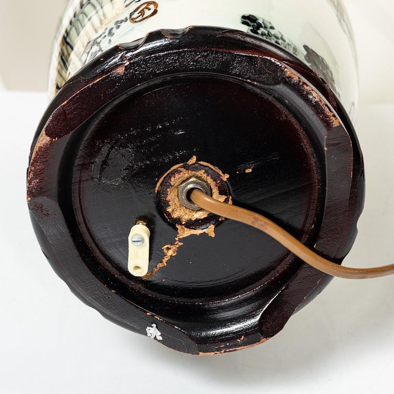 A matched pair of table lamps, Bergboms, second half of the 20th century.