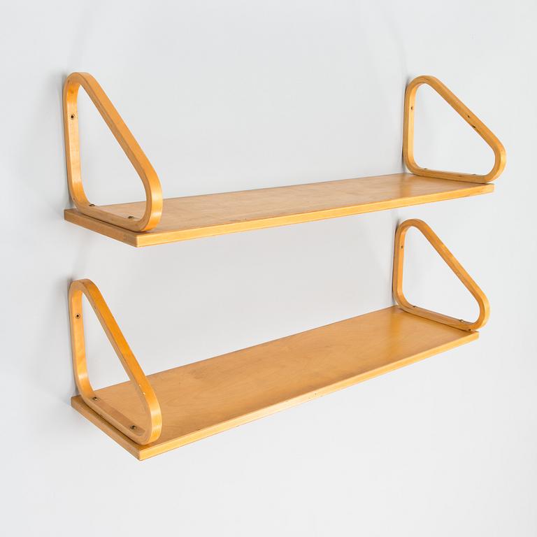 ALVAR AALTO, hyllyjä, 2 kpl, 112B, Artek 1900-luvun puoliväli.