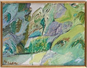 ALF LINDBERG, olja på duk. Signerad.