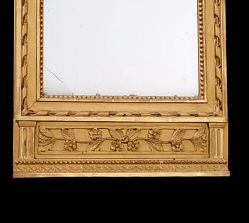 A Gustavian late 18th century mirror.