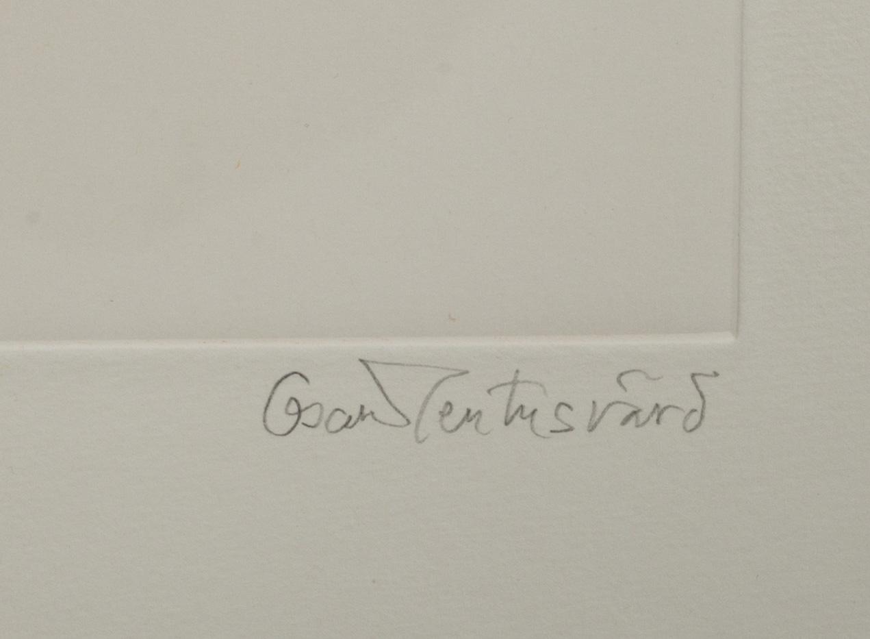 OSCAR REUTERSVÄRD, färglitografi, signerad och numrerad 3/90.