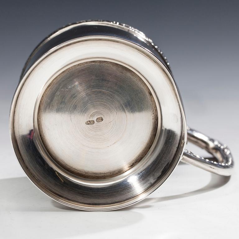 TEGLASHÅLLARE, silver, 2 Artellen, Moskva 1908-1917, vikt 166 g.