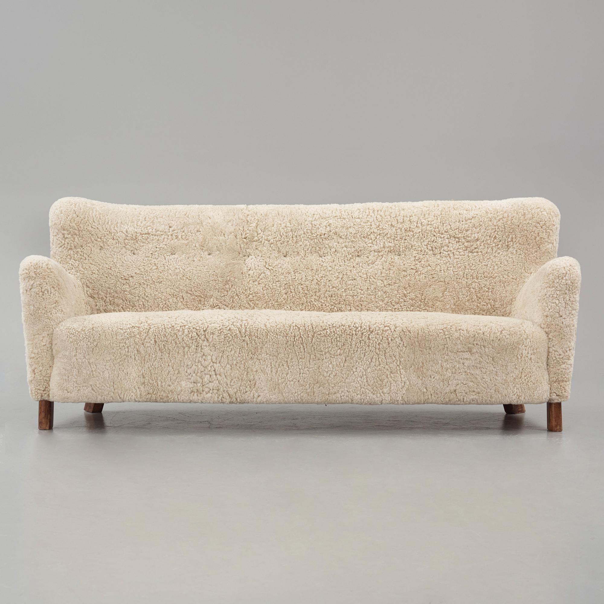 Fritz Hansen, sofa, model "1669", Denmark 1940s.