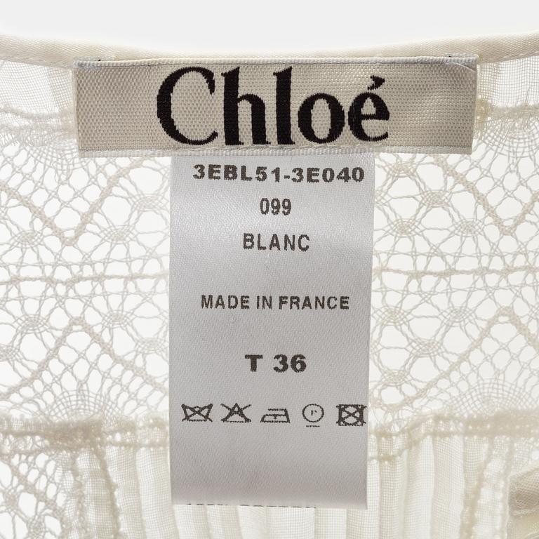 Chloé, a cotton blouse, size 36.