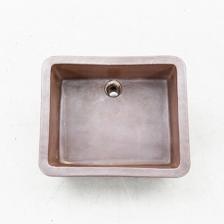 Handfat/vask, saltglaserat stengods, V50, Höganäs.