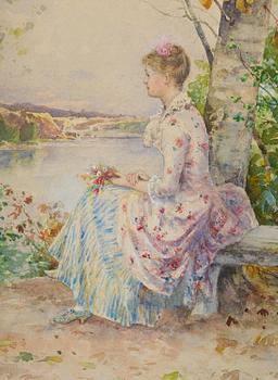 Anna Gardell-Ericson, Sitting young woman by the water.